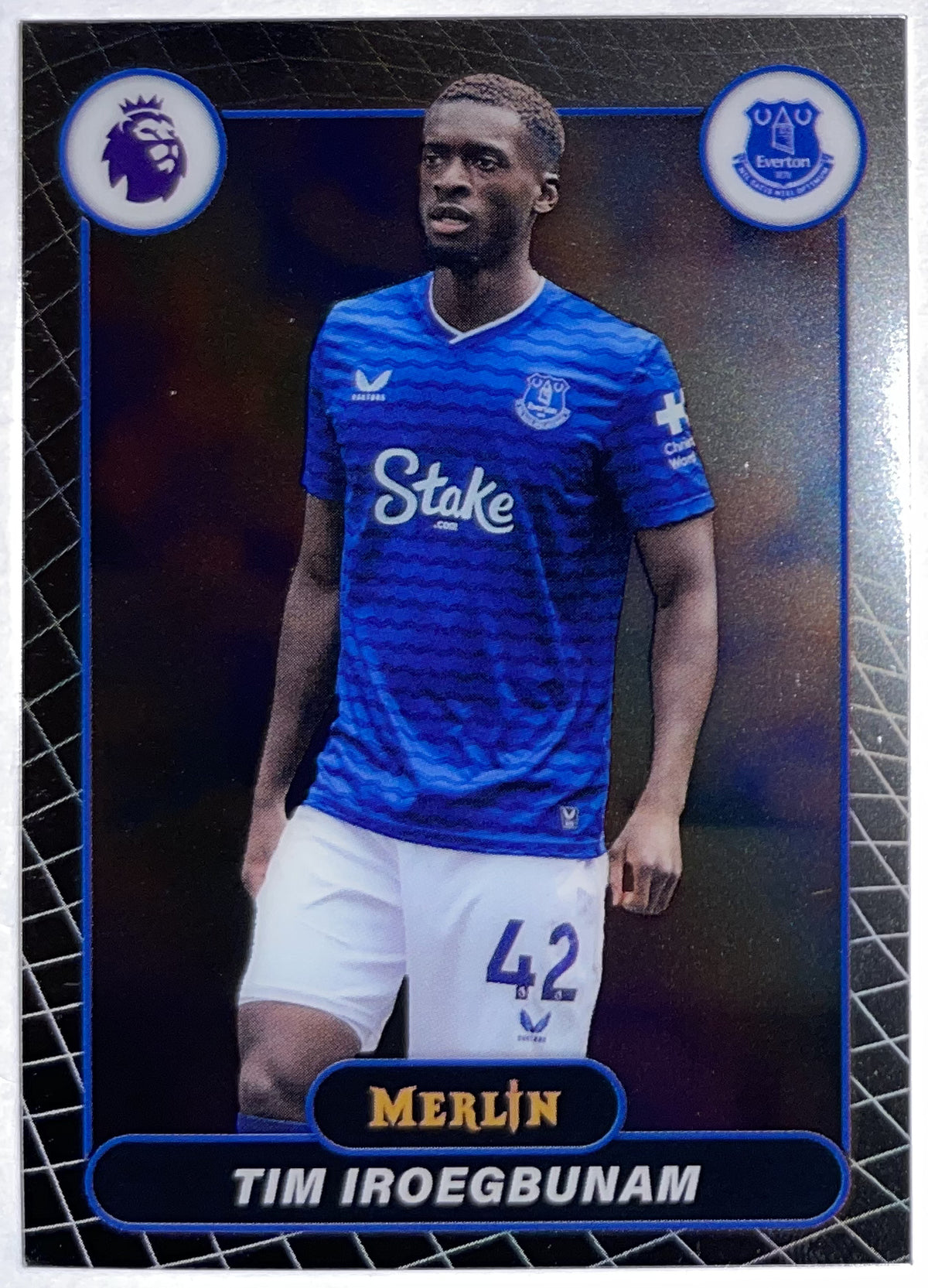 Voorzijde – Tim Iroegbunam [85] – Topps Merlin Premier League 2025/26 – Near Mint