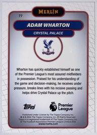 Achterzijde – Adam Wharton [77] – Topps Merlin Premier League 2025/26 | Lichcards