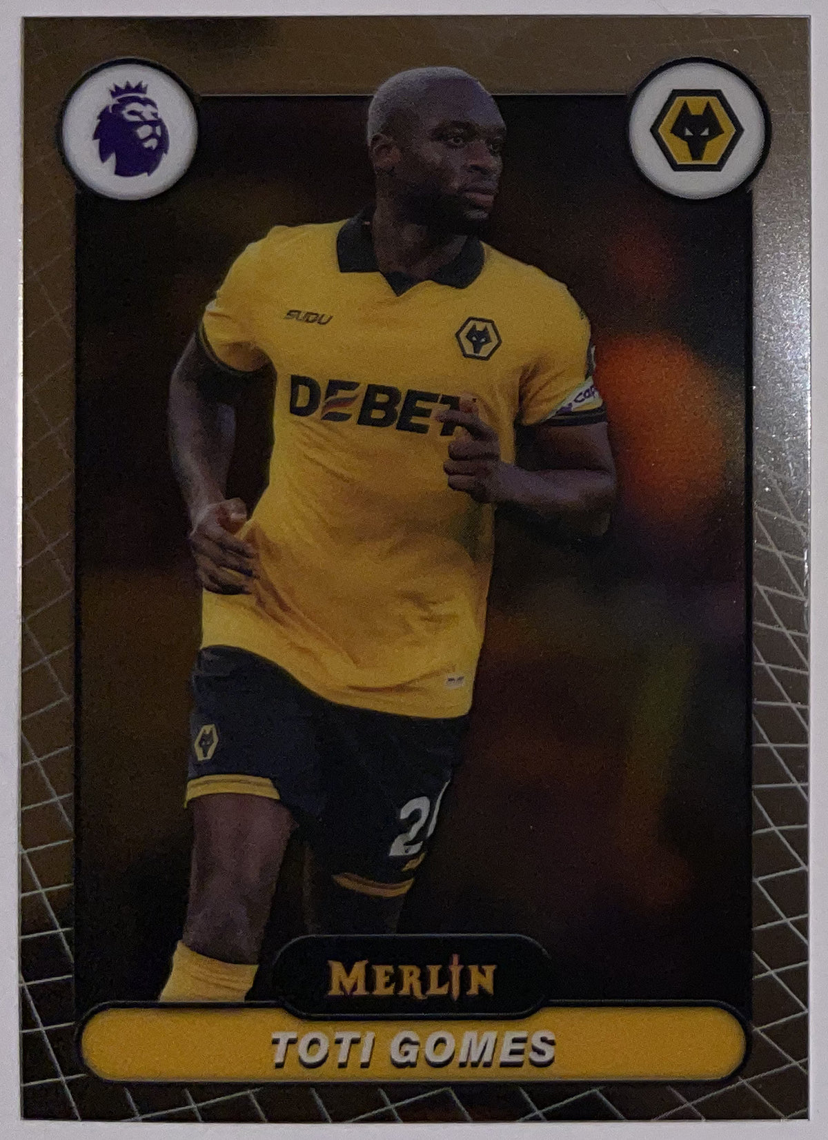 Voorzijde – Toti Gomes [195] – Topps Merlin Premier League 2025/26 – Near Mint Hoofdafbeelding