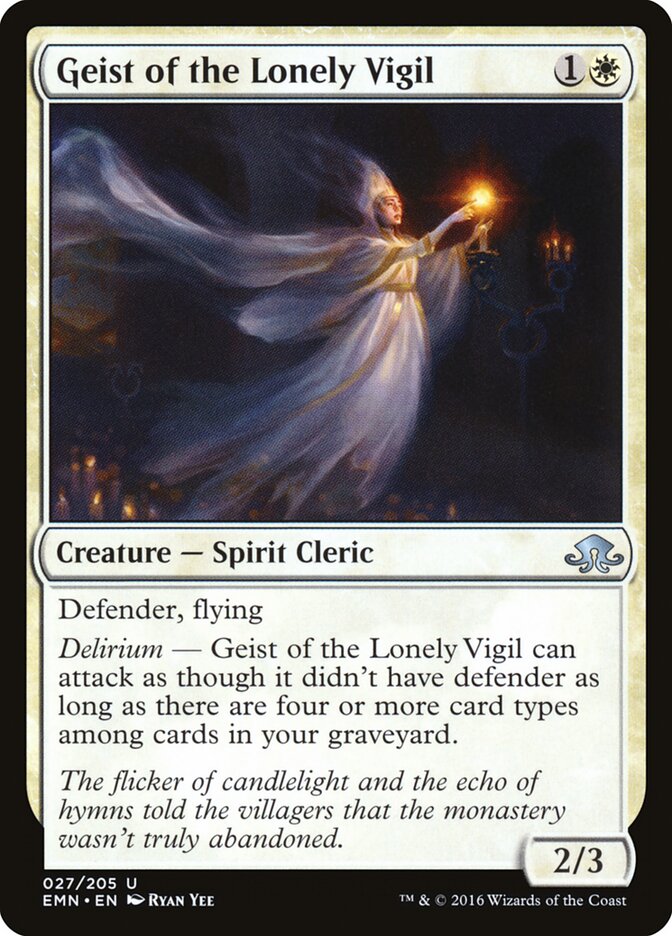Geist of the Lonely Vigil - Eldritch Moon (Uncommon) [EMN-27]