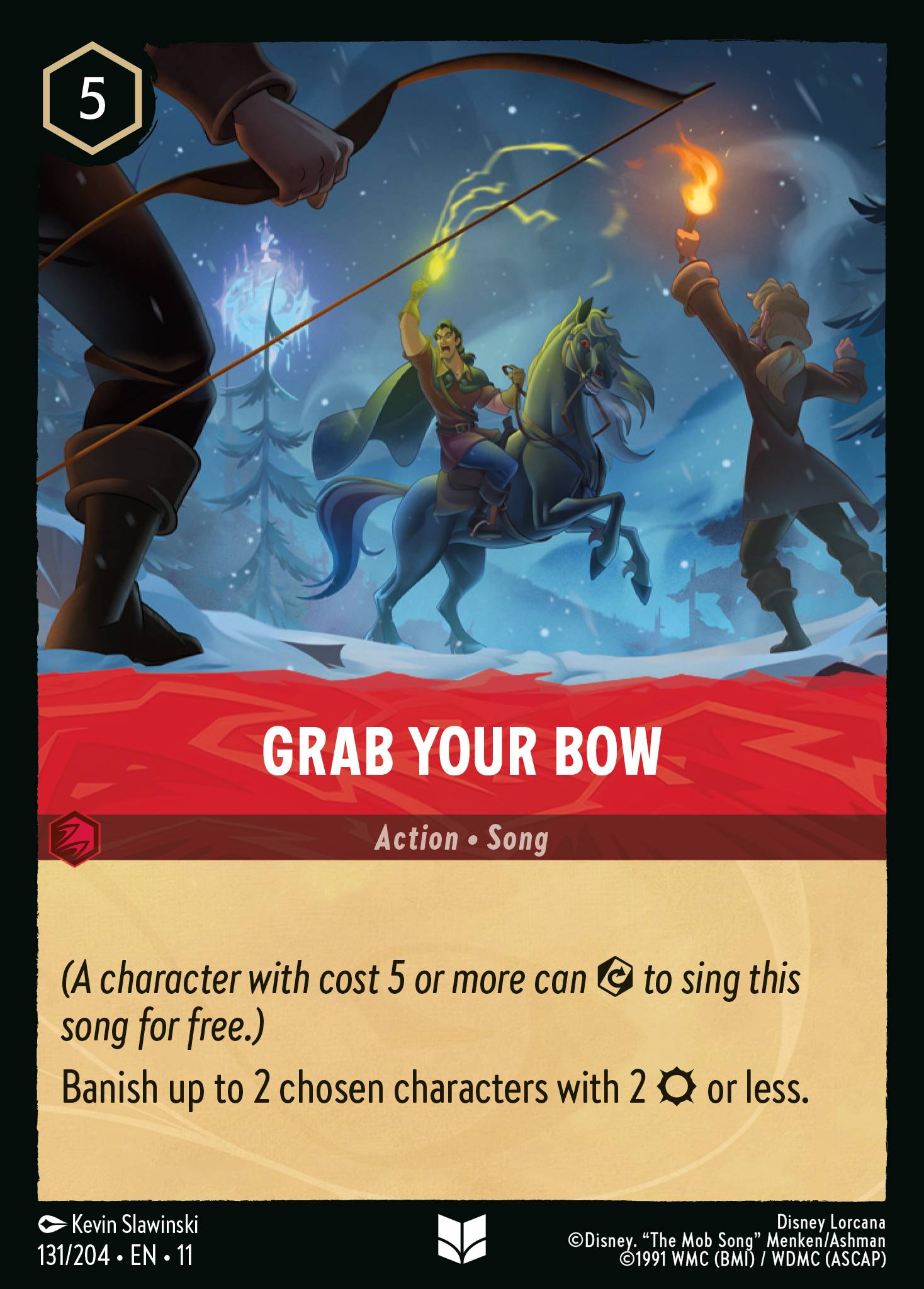 Grab Your Bow — Winterspell (11WSP-131) Disney Lorcana card