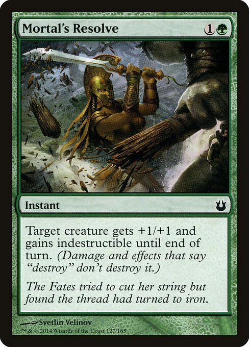 Mortal's Resolve – Born of the Gods (BNG-127) Magic: The Gathering card