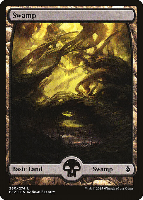 Swamp – Battle for Zendikar (BFZ-260) Magic: The Gathering card