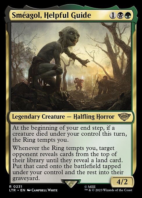 Sméagol, Helpful Guide – The Lord of the Rings: Tales of Middle-earth (LTR-231) Magic: The Gathering card