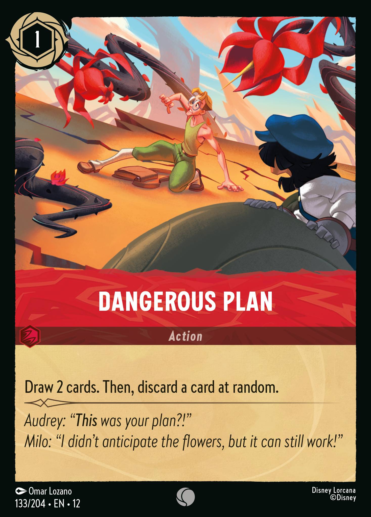 Dangerous Plan — Wilds Unknown (12WIL-133) Disney Lorcana card