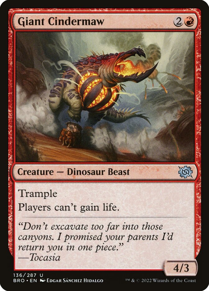 Giant Cindermaw - The Brothers' War (Uncommon) [BRO-136]