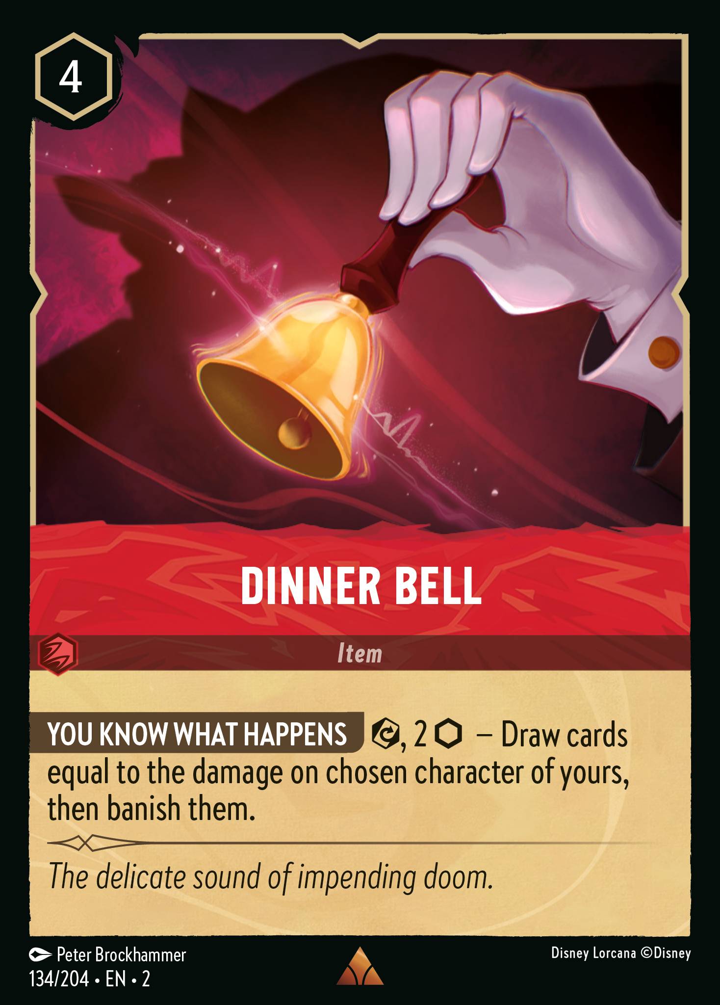 Dinner Bell — Rise of the Floodborn (2ROF-134) Disney Lorcana card Image principale du produit