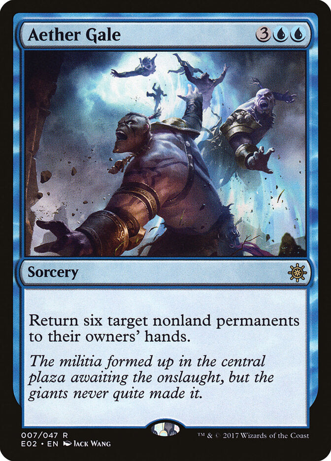 Magic-kaart Aether Gale E02-7 uit Explorers of Ixalan (Rare) Imagen principal del producto