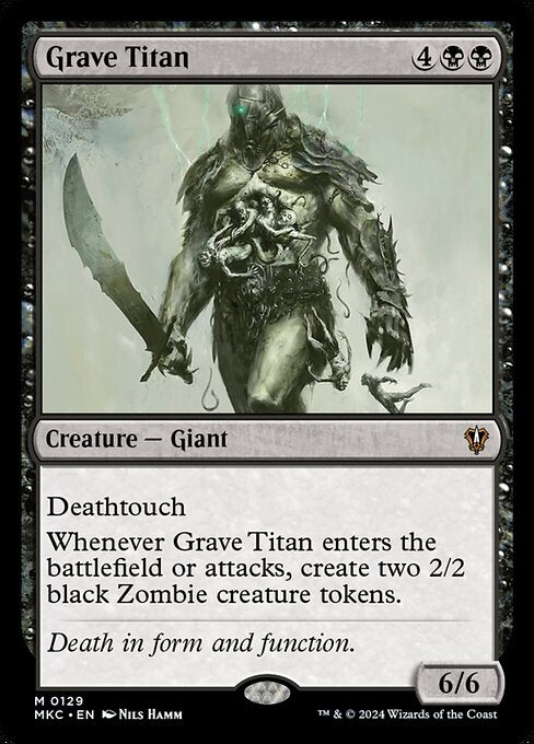 Grave Titan – Commander: Murders at Karlov Manor (MKC-129) Magic: The Gathering card