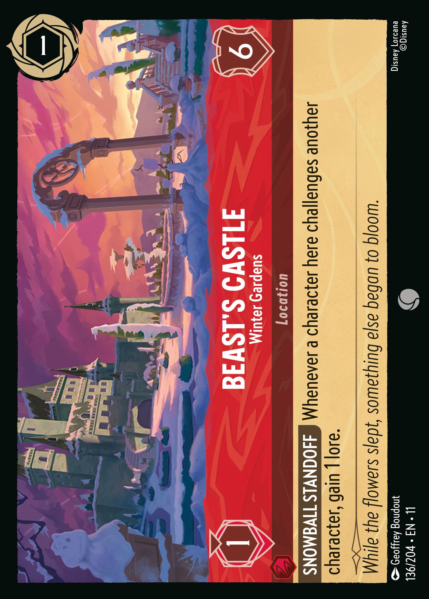 Beast's Castle - Winter Gardens — Winterspell (11WSP-136) Disney Lorcana card