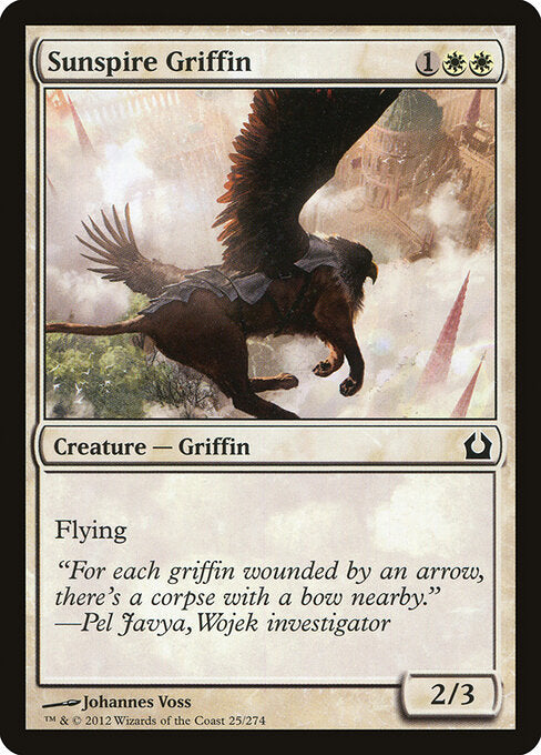 Sunspire Griffin – Return to Ravnica (RTR-25) Magic: The Gathering card