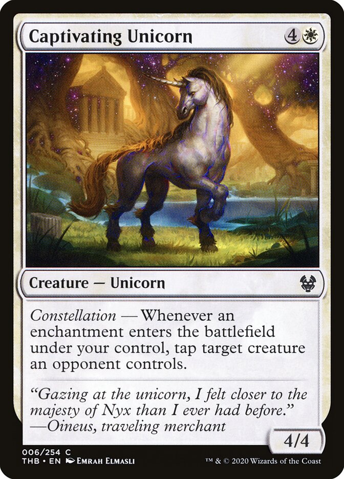 Captivating Unicorn - Theros Beyond Death (Common) [THB-6]