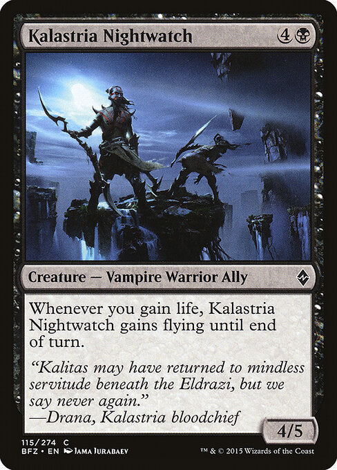Kalastria Nightwatch – Battle for Zendikar (BFZ-115) Magic: The Gathering card