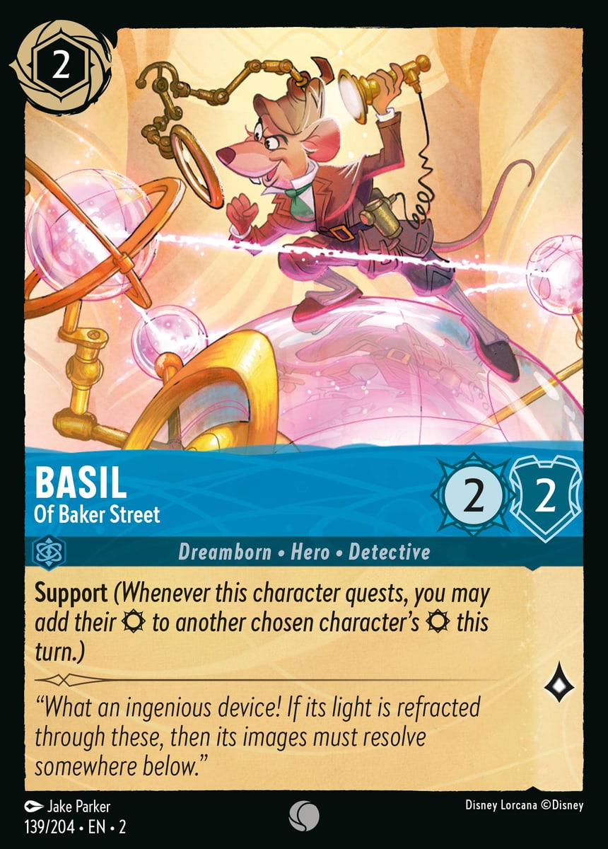 Basil - Of Baker Street — Rise of the Floodborn (2ROF-139) Disney Lorcana card | Lichcards Hauptbild