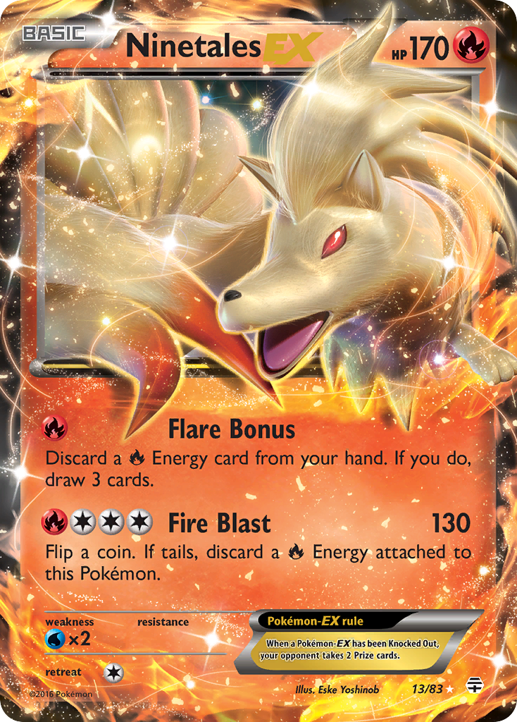 Ninetales EX – Generations 13 – Pokémon TCG single card Image principale du produit