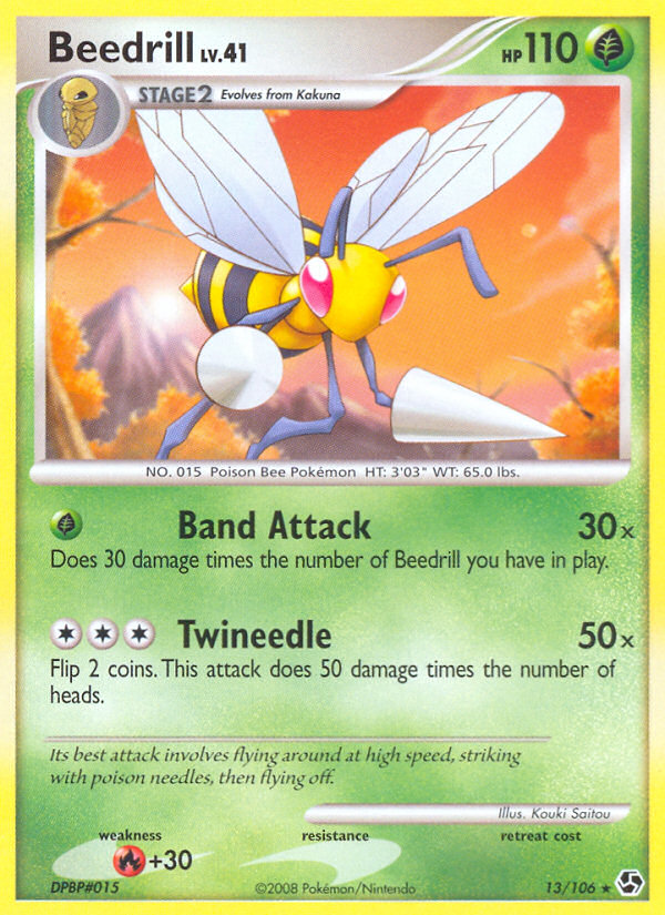 Beedrill Lv.41 – Great Encounters 13 – Pokémon TCG single card Hoofdafbeelding