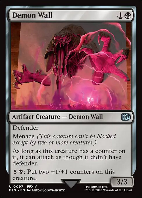 Demon Wall – Final Fantasy (FIN-97) Magic: The Gathering card | LC-REM-20260804-15339548082508-13abd96c-d1af-43d0-b3a4-ac3db20e3b51