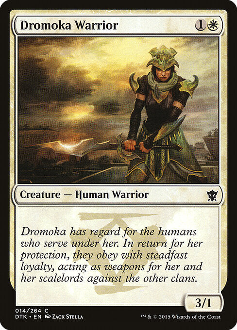 Dromoka Warrior – Dragons of Tarkir (DTK-14) Magic: The Gathering card