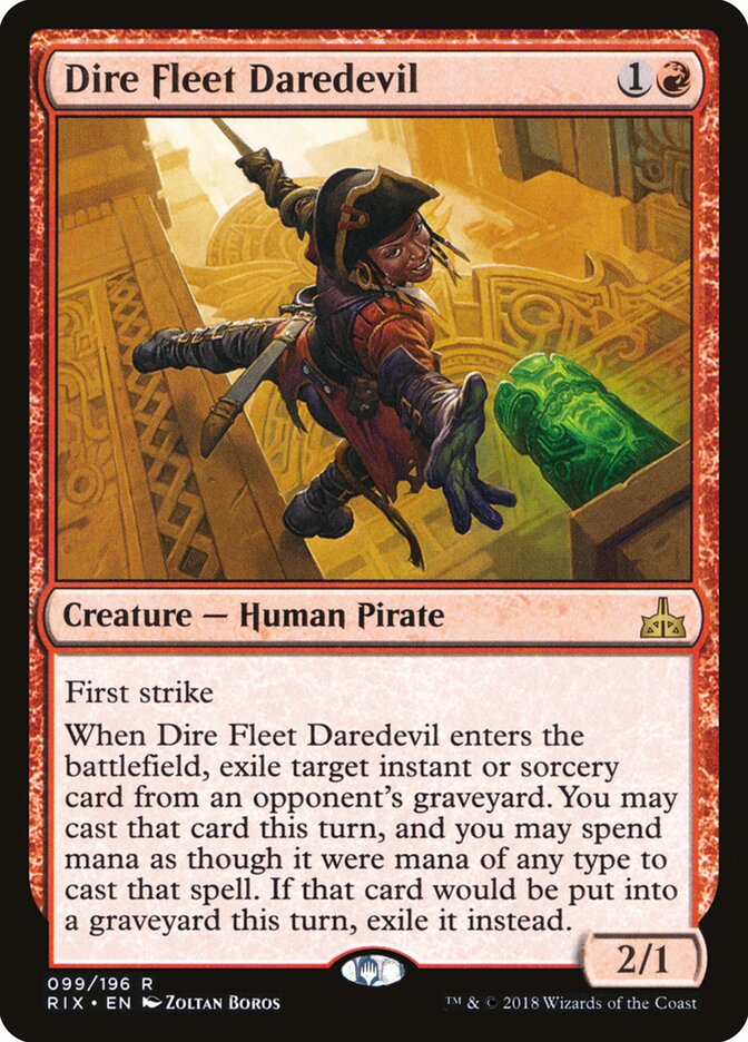 Dire Fleet Daredevil - Rivals of Ixalan (Rare) [RIX-99]