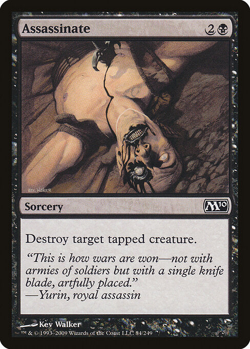 Assassinate – Magic 2010 (M10-84) Magic: The Gathering card Main image