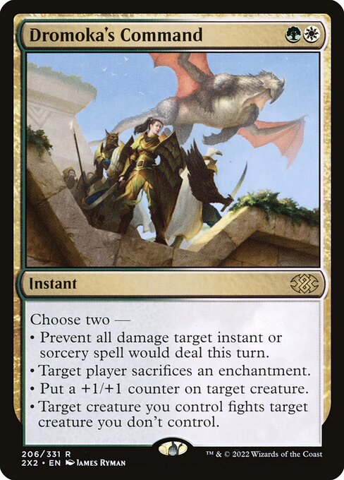 Dromoka's Command – Double Masters 2022 (2X2-206) Magic: The Gathering card