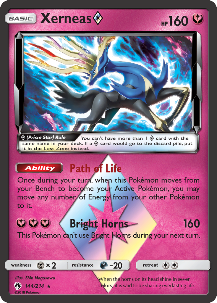 Xerneas ◇ – Lost Thunder 144 – Pokémon TCG single card
