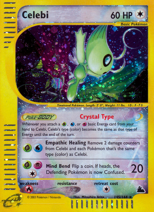 Celebi – Skyridge 145 – Pokémon TCG single card Hoofdafbeelding
