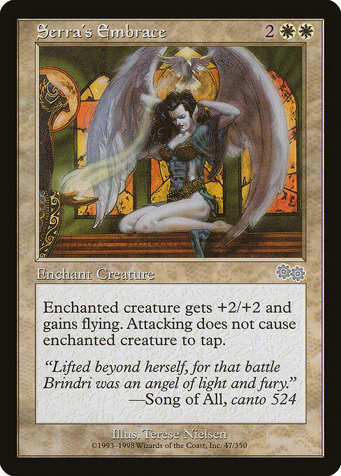Serra's Embrace – Urza's Saga (USG-47) Magic: The Gathering card | LC-REM-20260804-15521989165388-145c3ebd-7a67-4606-8427-f3b91ab26b84