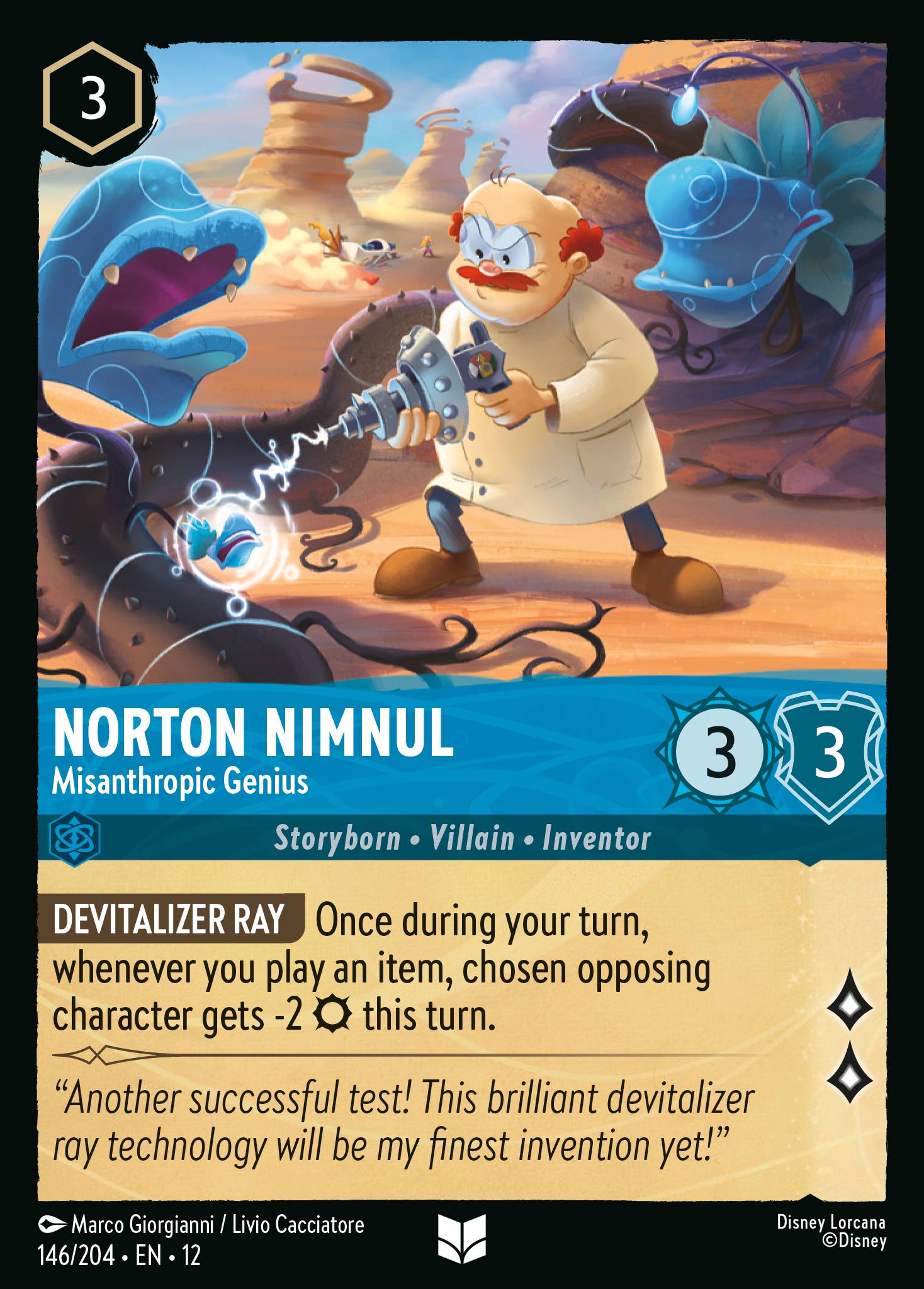 Norton Nimnul - Misanthropic Genius — Wilds Unknown (12WIL-146) Disney Lorcana card