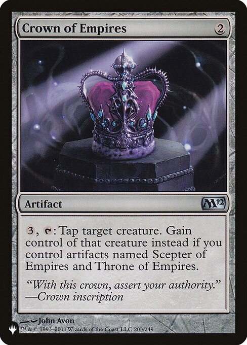 Crown of Empires – The List (PLST-M12-203) Magic: The Gathering card | LC-REM-20260804-15151525888332-1482eb68-64f2-48de-a535-a76af462ecac