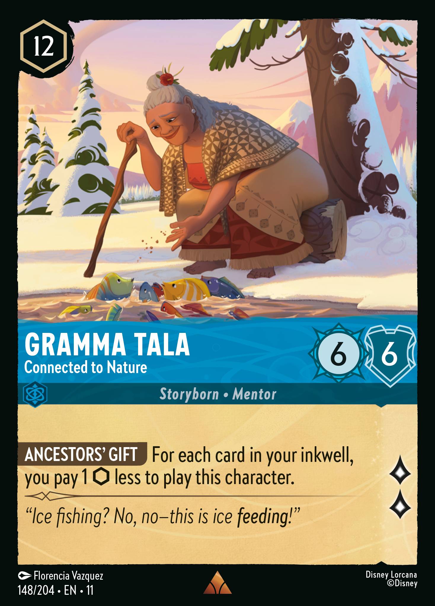 Gramma Tala - Connected to Nature — Winterspell (11WSP-148) Disney Lorcana card