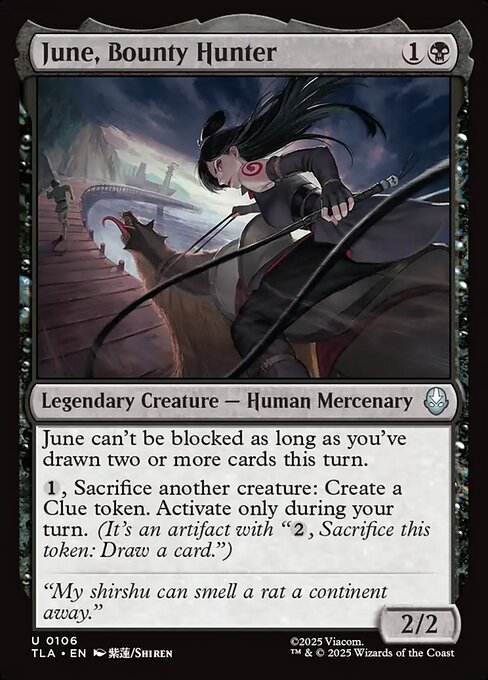 June, Bounty Hunter – Magic: The Gathering | Avatar: The Last Airbender (TLA-106) Magic: The Gathering card