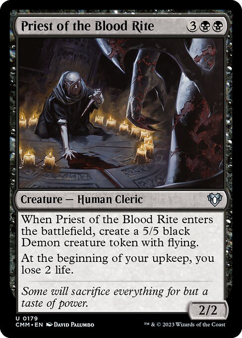 Priest of the Blood Rite – Commander Masters (CMM-179) Magic: The Gathering card Immagine principale del prodotto