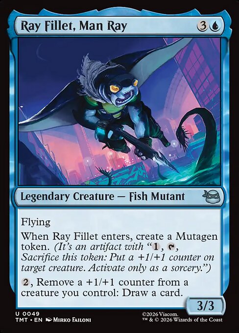 Ray Fillet, Man Ray – Teenage Mutant Ninja Turtles (TMT-49) Magic: The Gathering card