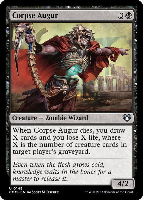 Corpse Augur – Commander Masters (CMM-145) Magic: The Gathering card Main image