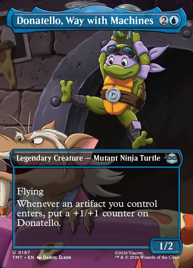 Magic-kaart Donatello, Way with Machines TMT-197 uit Teenage Mutant Ninja Turtles (Uncommon)
