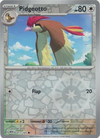 151 - 017/165 - Pidgeotto - Reverse Holo