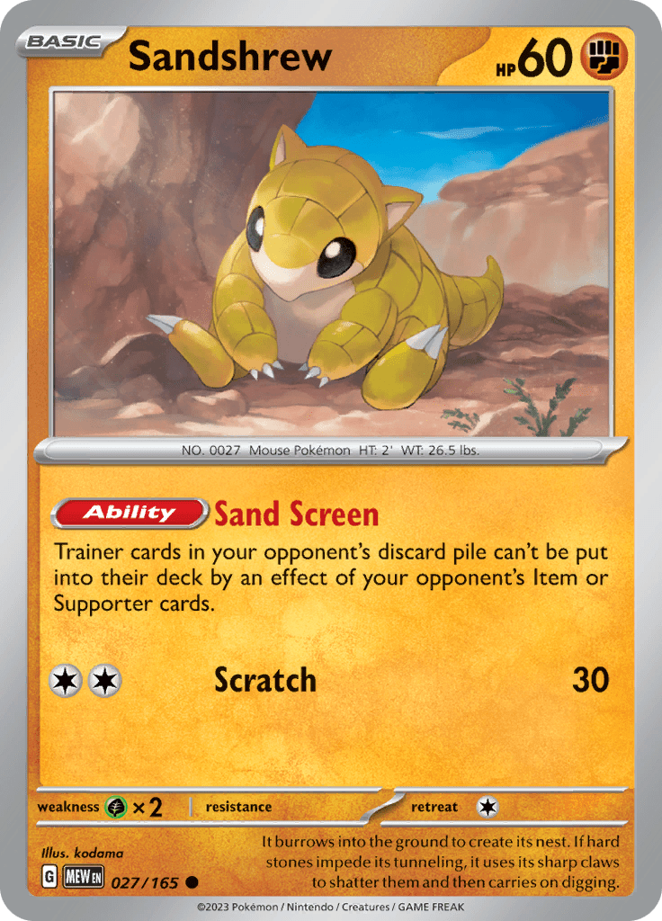 151 - 027/165 - Sandshrew