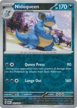 151 - 031/165 - Nidoqueen - Reverse Holo