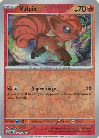 151 - 037/165 - Vulpix - Reverse Holo