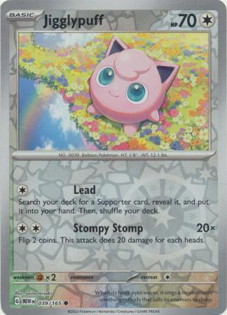 151 - 039/165 - Jigglypuff - Reverse Holo