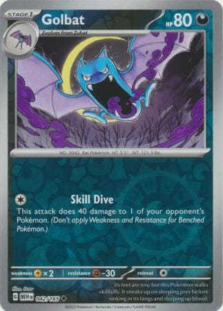 151 - 042/165 - Golbat - Reverse Holo