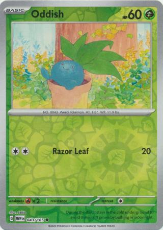 151 - 043/165 - Oddish - Reverse Holo