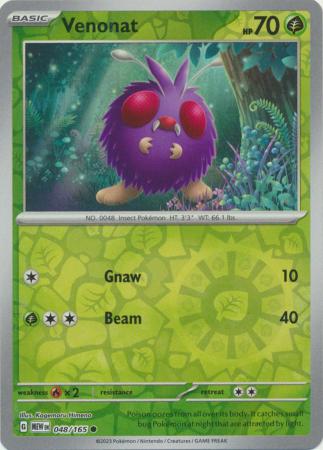 151 - 048/165 - Venonat - Reverse Holo