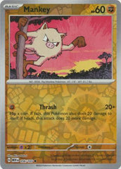 151 - 056/165 - Mankey - Reverse Holo