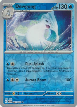 151 - 087/165 - Dewgong - Reverse Holo