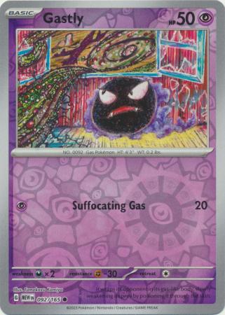 151 - 092/165 - Gastly - Reverse Holo