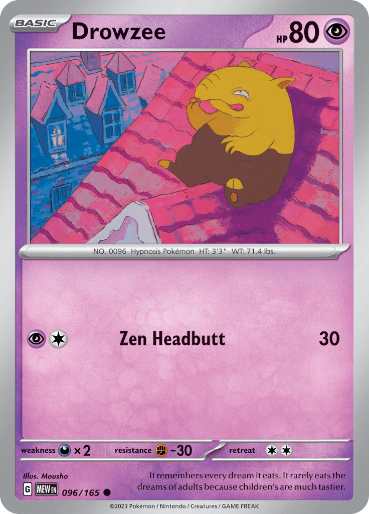 151 - 096/165 - Drowzee