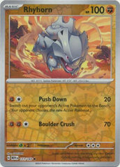 151 - 111/165 - Rhyhorn - Reverse Holo