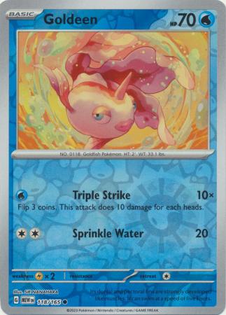 151 - 118/165 - Goldeen - Reverse Holo